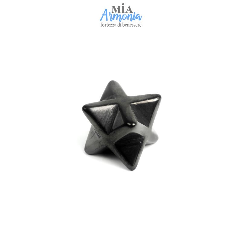 21507 SHUNGITE T2 - Merkaba 3 cm