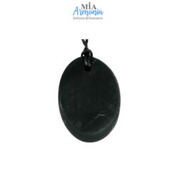 SHUNGITE T2 - Ciondolo OVALE