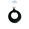 SHUNGITE T2 - Ciondolo CERCHIO FORATO