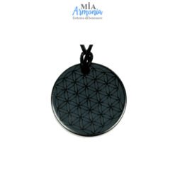 SHUNGITE T2 - Ciondolo KOGI FLOWER