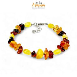 Bracciale ambra "JOY" multicolor