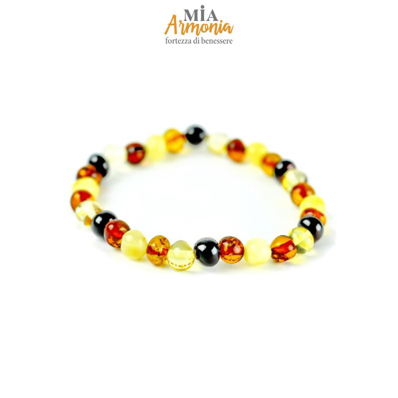 21482 Braccaile MAMMA elstico ambra multicolor lucido