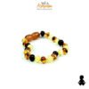 Bracciale BABY ambra multicolor lucido chiusura a vite
