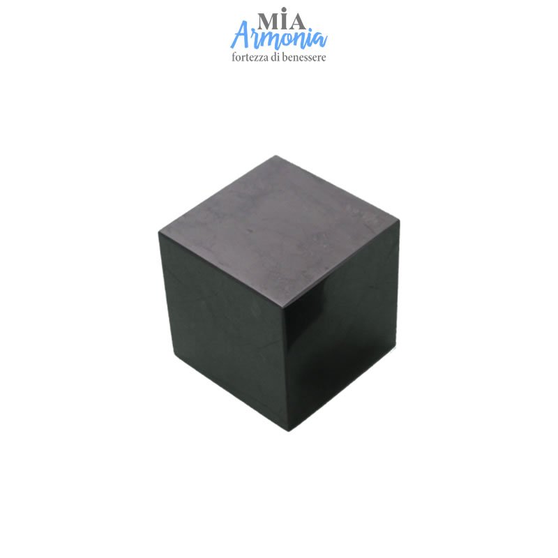 21512 SHUNGITE T2 - Cubo piccolo 4 cm per lato ca.