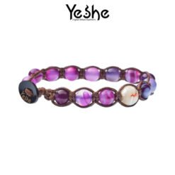 YESHE - Bracciale del Buthan - Agata Striata Viola
