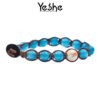 YESHE - Bracciale del Buthan - Giada Acquamarina