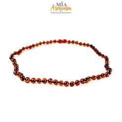 Collana MAMMA ambra cognac chiusura a vite