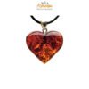 Pendente ambra CUORE