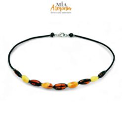 Girocollo in ambra multicolor