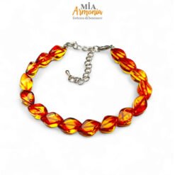 Bracciale in ambra elementi Torcion