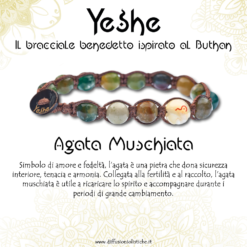 YESHE - Bracciale del Buthan - Agata Muschiata