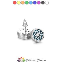 Orecchini a bottone - Mandala