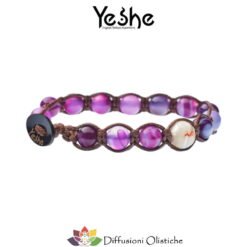 YESHE - Bracciale del Buthan - Agata Striata Viola