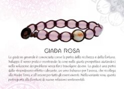 YESHE - Bracciale del Buthan - Giada Rosa