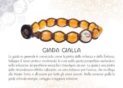 YESHE - Bracciale del Buthan - Giada Gialla