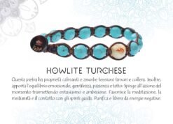 YESHE - Bracciale del Buthan - Howlite Turchese