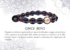 YESHE - Bracciale del Buthan - Onice Nero Lucido