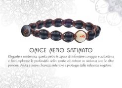 YESHE - Bracciale del Buthan - Onice Nero Satinato