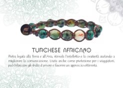 YESHE - Bracciale del Buthan - Turchese Africano