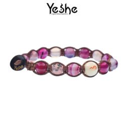 YESHE - Bracciale del Buthan - Agata Striata Cherry