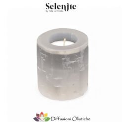 SELENITE - Porta Candela Cilindro