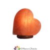 Lampada di sale cuore, cablata a norma CE - 15x15