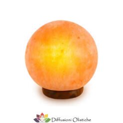 Lamapada di sale sfera, cablata a norma CE - 15x15
