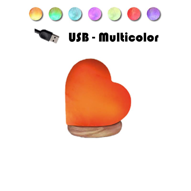 21769 LAMPADA DI SALE USB CUORE LED #CM H9