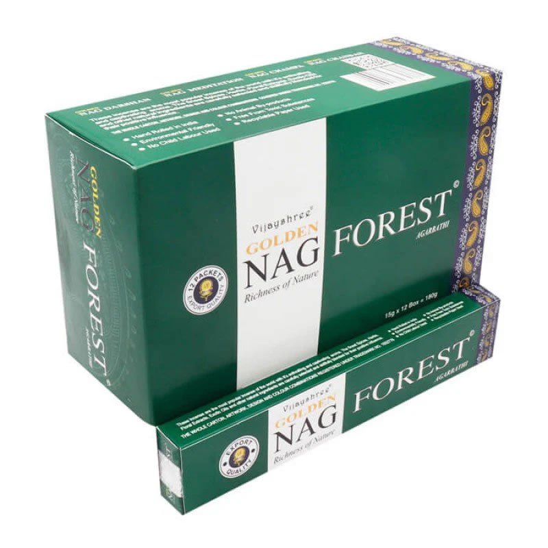 21773 Incenso Vijayshree Golden NAG FOREST - Box da 12pz da 15gr