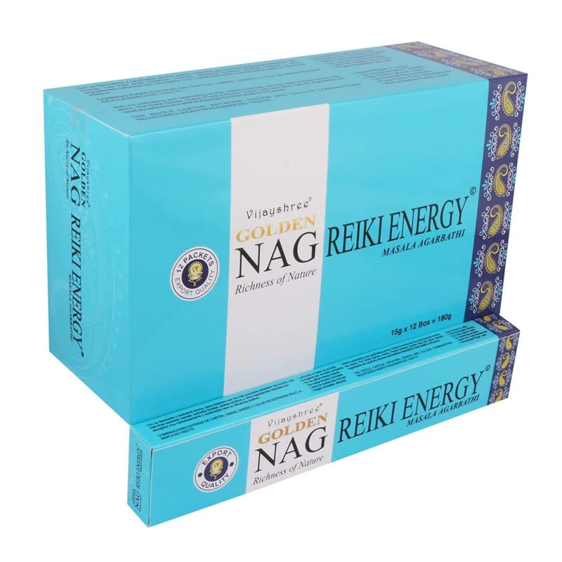 21782 Incenso Vijayshree Golden NAG REIKI ENERGY - Box da 12pz da 15gr
