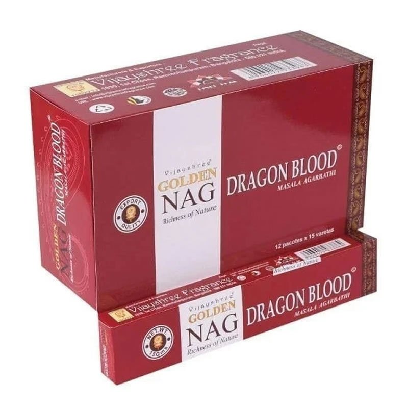 21785 Incenso Vijayshree Golden NAG DRAGON BLOOD - Box da 12pz da 15gr