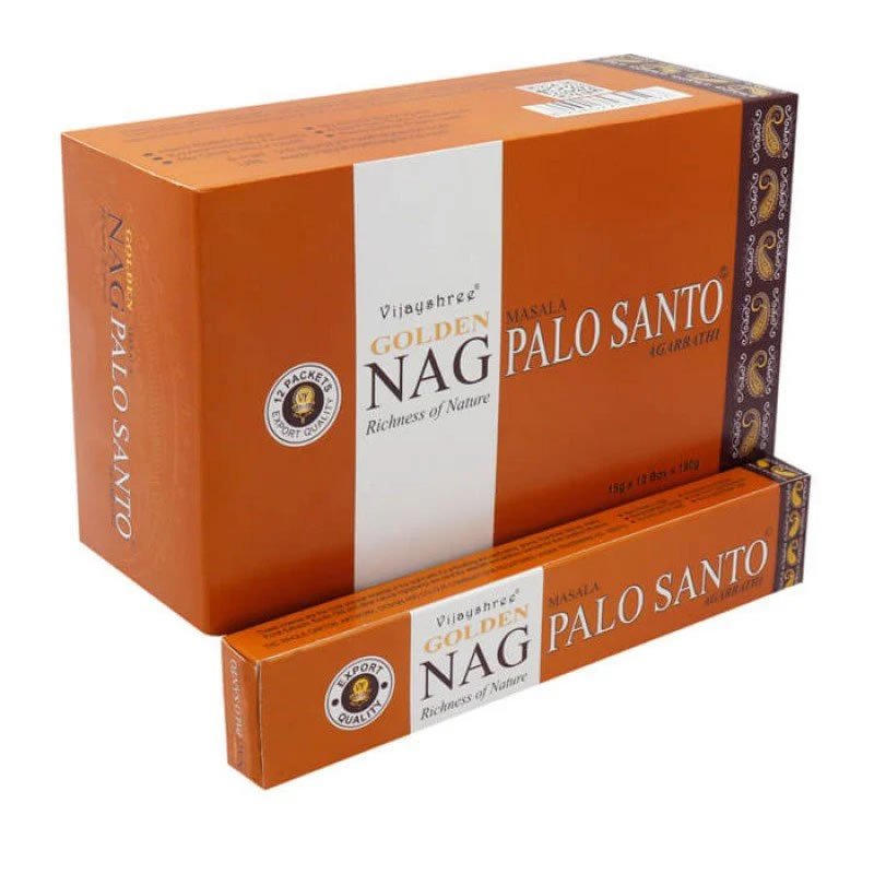 21797 Incenso Vijayshree Golden NAG PALO SANTO - Box da 12pz da 15gr