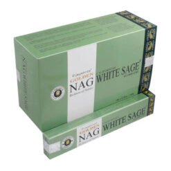 Incenso Vijayshree Golden NAG WHITE SAGE - Box da 12pz da 15gr