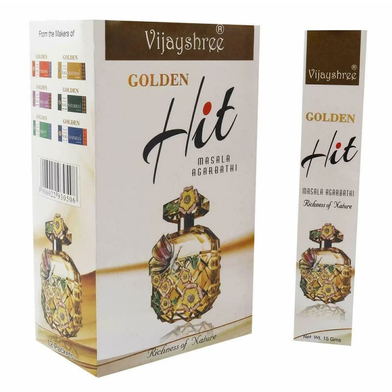 21791 Incenso Vijayshree Golden NAG HIT - Box da 12pz da 15gr