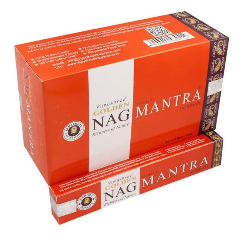 21788 Incenso Vijayshree Golden NAG MANTRA - Box da 12pz da 15gr