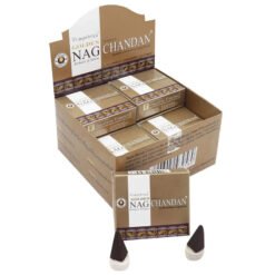 Incenso Vijayshree Golden NAG CHANDAN - Box da 12 scatole da 10 coni