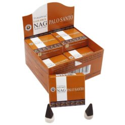 Incenso Vijayshree Golden NAG PALO SANTO - Box da 12 scatole da 10 coni