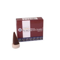 Incenso Vijayshree Golden NAG 7 CHAKRA - 1 scatola da 10 coni
