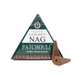 Incenso Vijayshree Golden NAG PATCHOULI - 1 scatola da 10 coni backflow