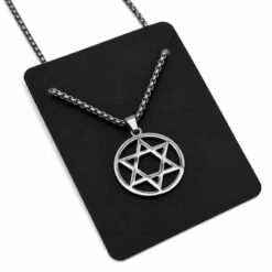 Collana di protezione STELLA DI DAVIDE in acciaio inox