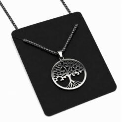 Collana di protezione ALBERO DELLA VITA in acciaio inox