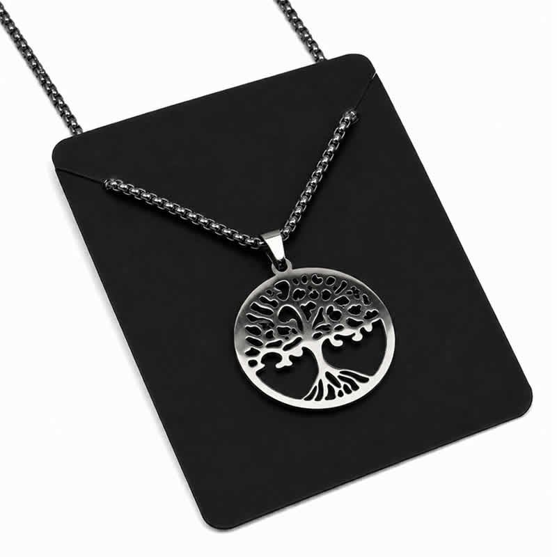 21992 Collana di protezione ALBERO DELLA VITA in acciaio inox