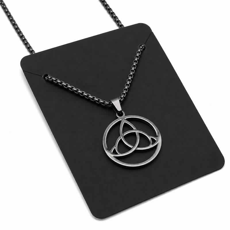21991 Collana di protezione TRIQUETRA in acciaio inox