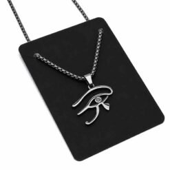 Collana di protezione OCCHIO DI HORUS in acciaio inox