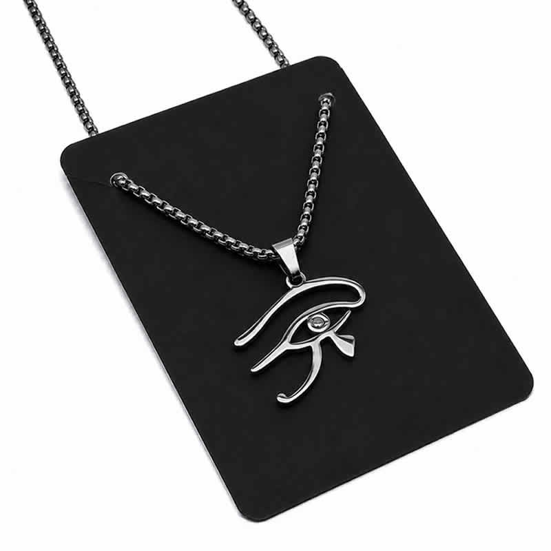 21988 Collana di protezione OCCHIO DI HORUS in acciaio inox