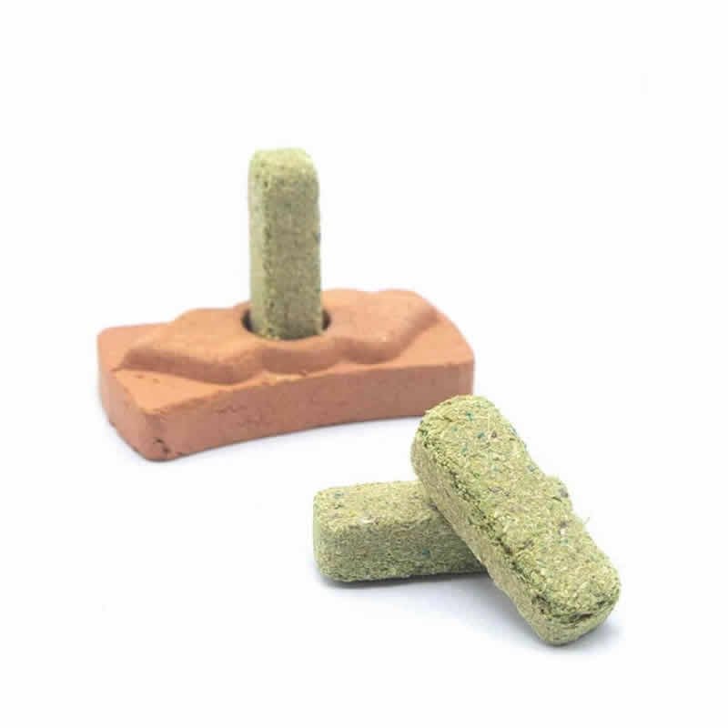 21997 Incenso a zolletta con supporto in terracotta - SALVIA BIANCA
