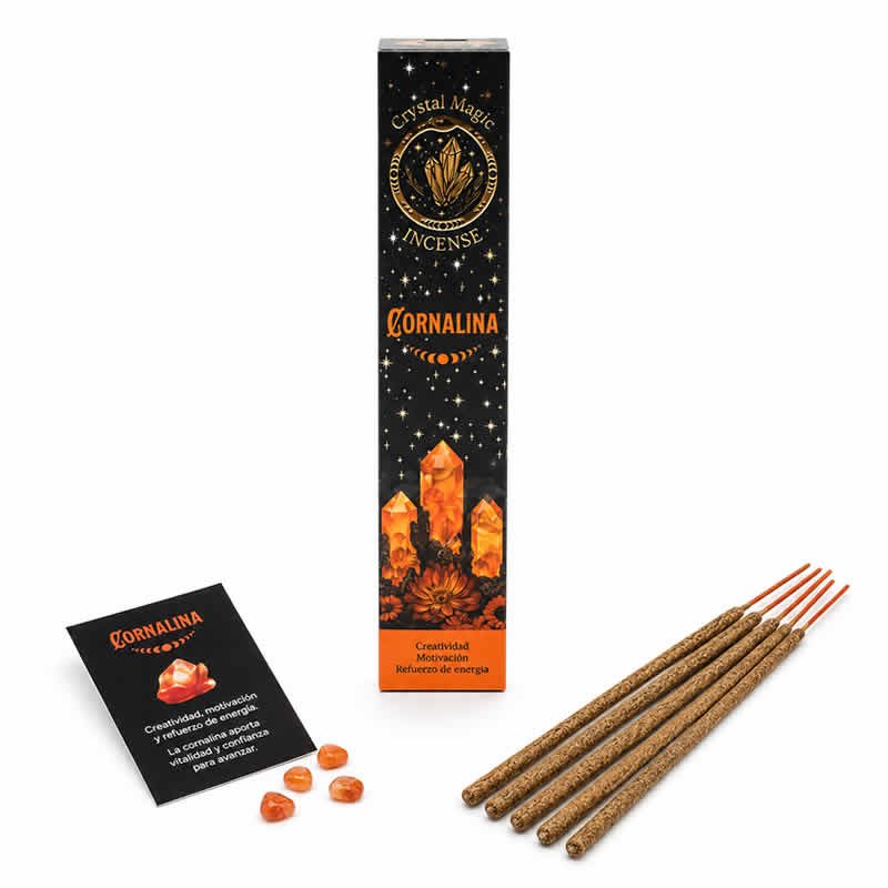22022 Incensi Crystal Magic - CORNIOLA - 1 scatola da 15 gr