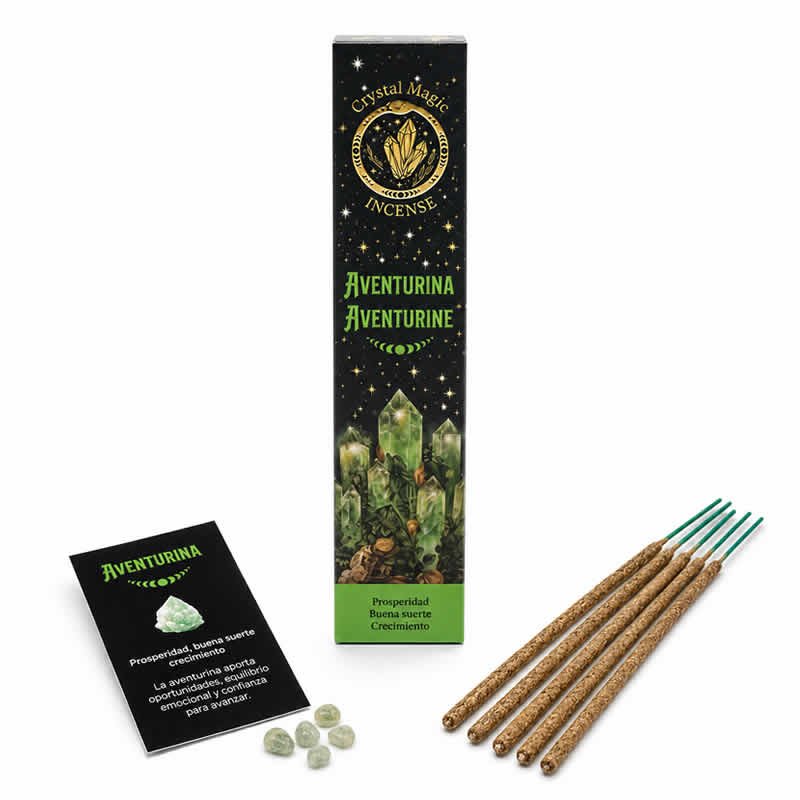 22027 Incensi Crystal Magic - AVVENTURINA - 1 scatola da 15 gr