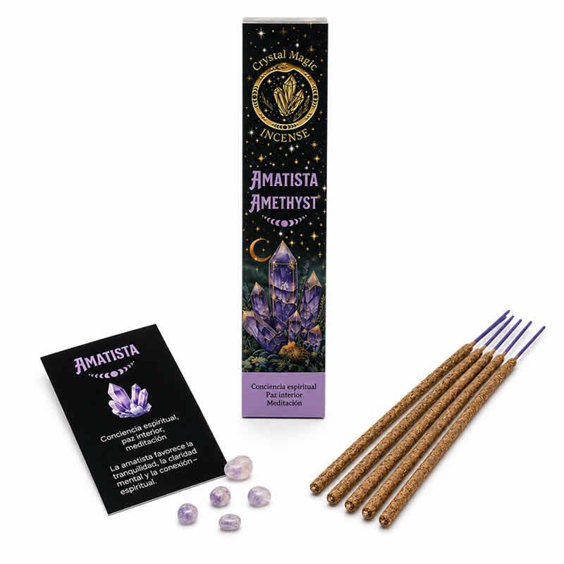 22019 Incensi Crystal Magic - AMETISTA - 1 scatola da 15 gr