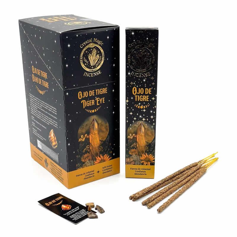22006 Incensi Crystal Magic - OCCHIO DI TIGRE - Box da 12 scatole da 15gr